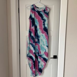 Womens tie dye maxi dress never worn